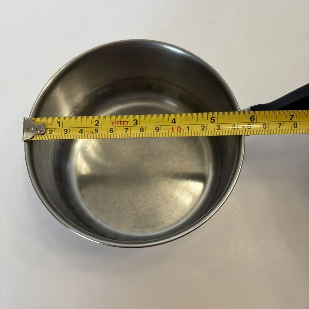 Vtg Farberware 1Qt Saucepan Pot Stainless‎ Steel Aluminum Clad Bronx NY USA
